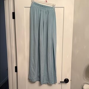 Light Blue Wide-Leg Pants